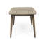 Table d'extérieur en bois, finition grise, extensible - Table polyvalente pour espaces de vie