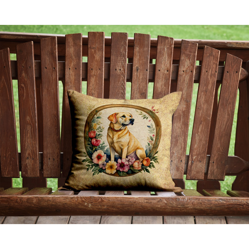  Other/No Pattern Polyester Indoor/Outdoor Throw Pillow, 14" H x 14" W x 3" D