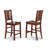 7 Piece Counter Height Dining Set Consist of a Rectangle Kitchen Table and 6 Dining Room Chairs, Mahogany-1643153452-1688016171