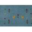 Tapis oriental tribal bleu clair Gabbeh 8 x 10