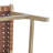 Kelin Upholstered Counter Stool with Solid Wood Frame-1209752268
