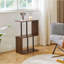 Modern S-Shaped 3-Tier Side Table With Open Storage Shelves, Narrow End Table For Small Spaces, Sturdy Nightstand For Living Room And Bedroom