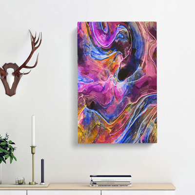 World Of Us In Abstract - Wrapped Canvas Painting
