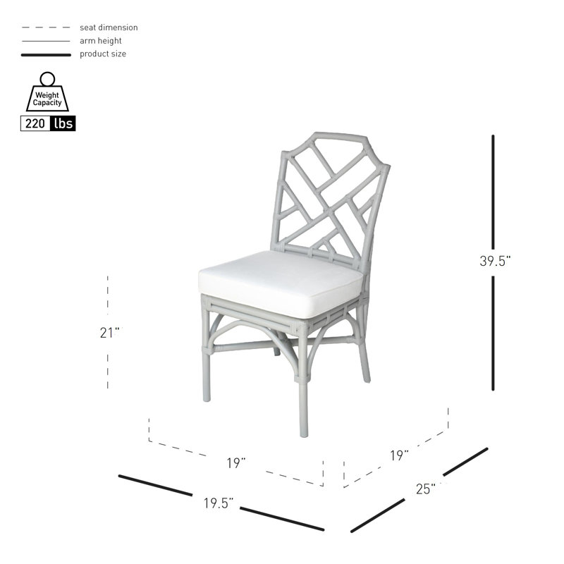 Athanasius 21'' H Upholstered Side Chair, Gray