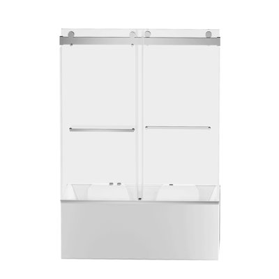 56 à 60 po X P 62 po Porte de baignoire coulissante double H