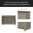 Oak Console Table, Buffet Table, Sideboard With Shelves And Cabinet Doors
