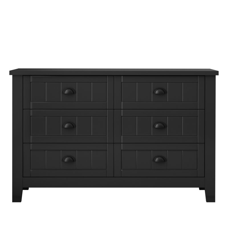 Drawer Dresser BAR CABINET Side Cabinet,Buffet Sideboard,Buffet Service Counter,Solid Wood Frame, Black