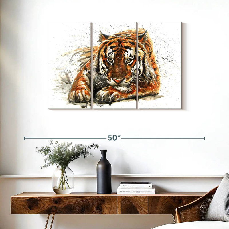 Tigre du Bengale, Brampt, H 24 po x l 38 po