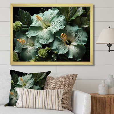 «Green Hibiscus Realistic Splendor I», reproduction sur toile