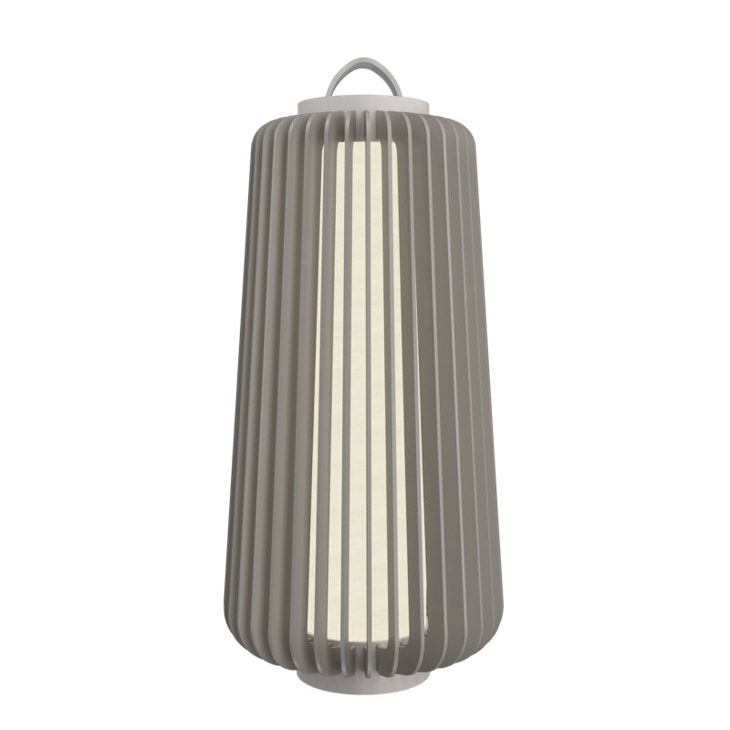 Imbuia Wood LED Table Lamp with Natural Veneer Finish