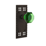 Craftsman Plate with Waldorf Emerald Door Knob