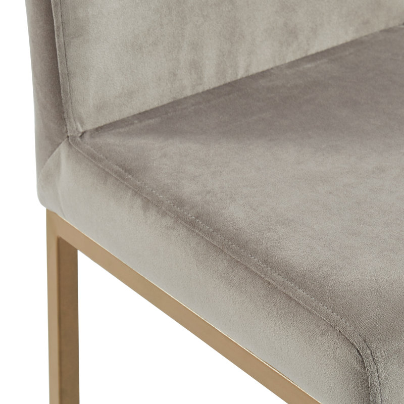 Barquentine Upholstered Counter Stool, Matte Gold