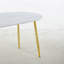 Table extensible, table à manger, table de bureau, table basse, pieds en métal, plateau en bois aggloméré