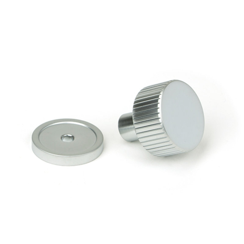 Matt Black Judd Cabinet Knob - 32Mm (Plain), 2.5 cm, Satin Chrome