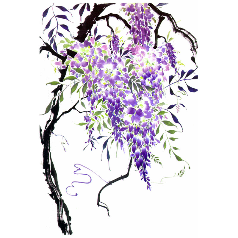 Wisteria Garden I - Wrapped Canvas Print, 91cm H x 61cm W x 3.8cm D