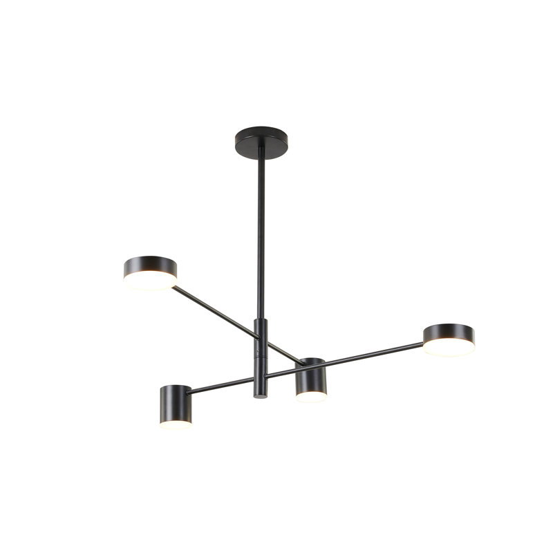 Lustre géométrique unique à 4 lumières