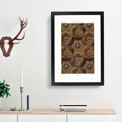 A Renaissance Pattern by Albert Racinet - Framed Print