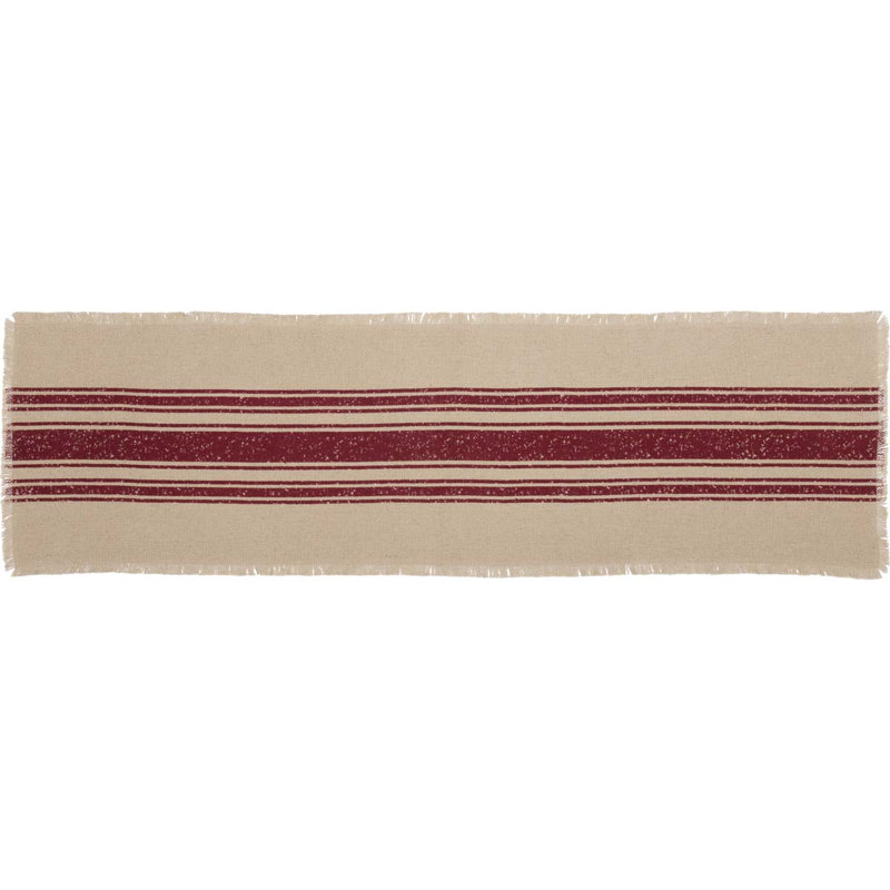 Chemin de table Georgie, l 13 po x L 48 po, Rouge