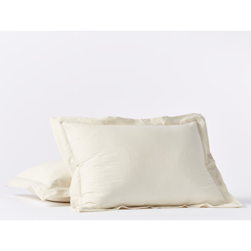 Organic Relaxed Sateen Sham, Undyed, Standard