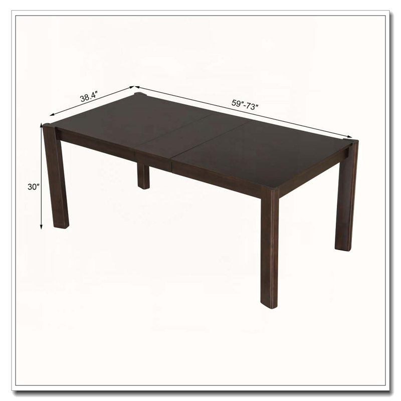 Table de salle à manger extensible Farmhouse, Noyer