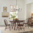 Hudson Valley 4 - Person Extendable Walnut Solid Wood Dining Set