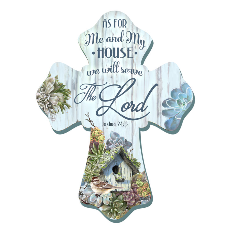 Serve the Lord croix en bois