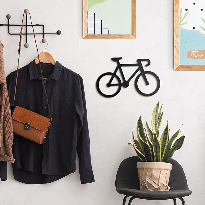 Vélo, art mural en métal - décoration murale en métal
