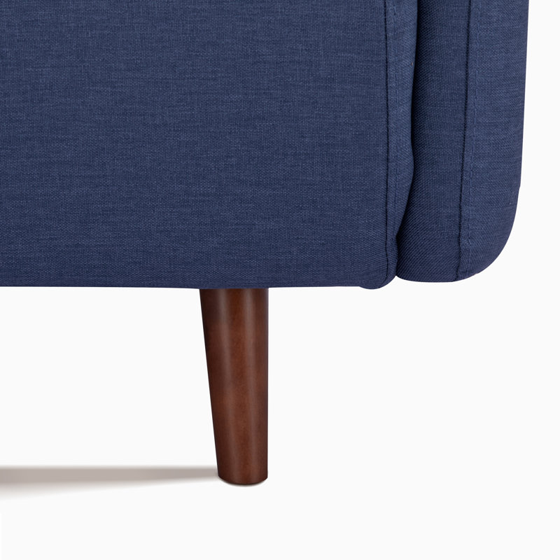 Fauteuil convertible et demi Ashriya, Polyester bleu