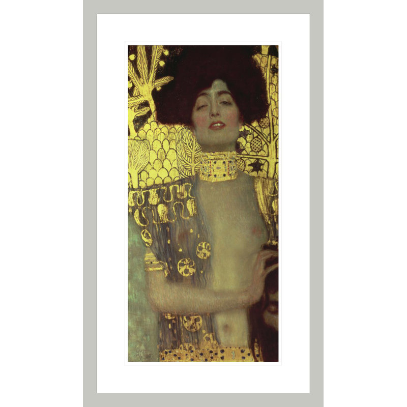 Judith par Gustav Klimt, impression giclée encadrée, H 29,5 po x l 17,42 po