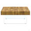 Style Square MDF Coffee Table - 31.5"X31.5" With Tempered Glass Legs.Density Board Sticker,Reinforced Glass.-567858364