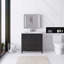 36 po Meuble-lavabo autoportant avec plateau en résine blanche non assemblé-60146514