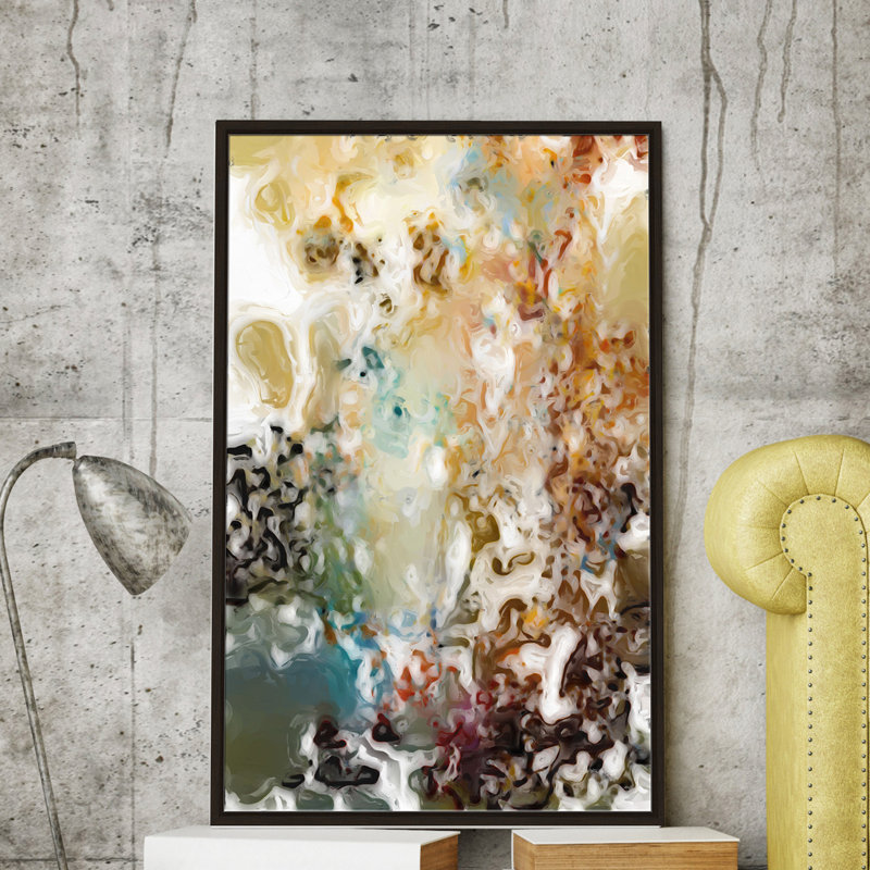 « where the minding », reproduction d’impression sur toile, H 63,5 po x l 39,5 po x P 2 po, Cadre flottant espresso