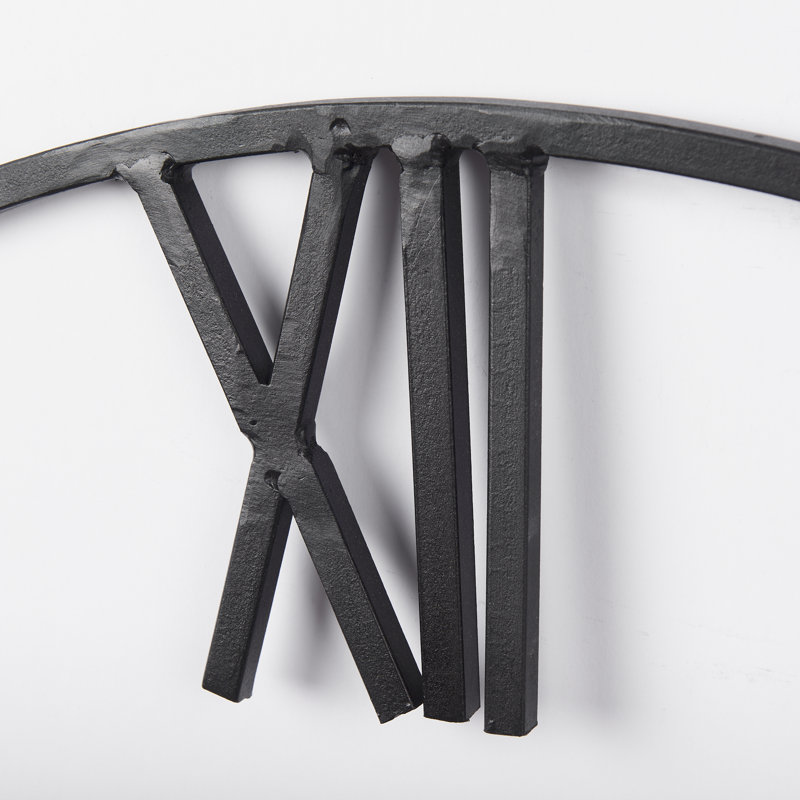 Roman Metal Analog Wall Clock