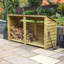 Troutville 230cm W x 74.5cm D Solid Wood Log Store-36318912