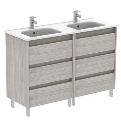 Gravette 47.25'' Single Bathroom Vanity with Ceramic Top