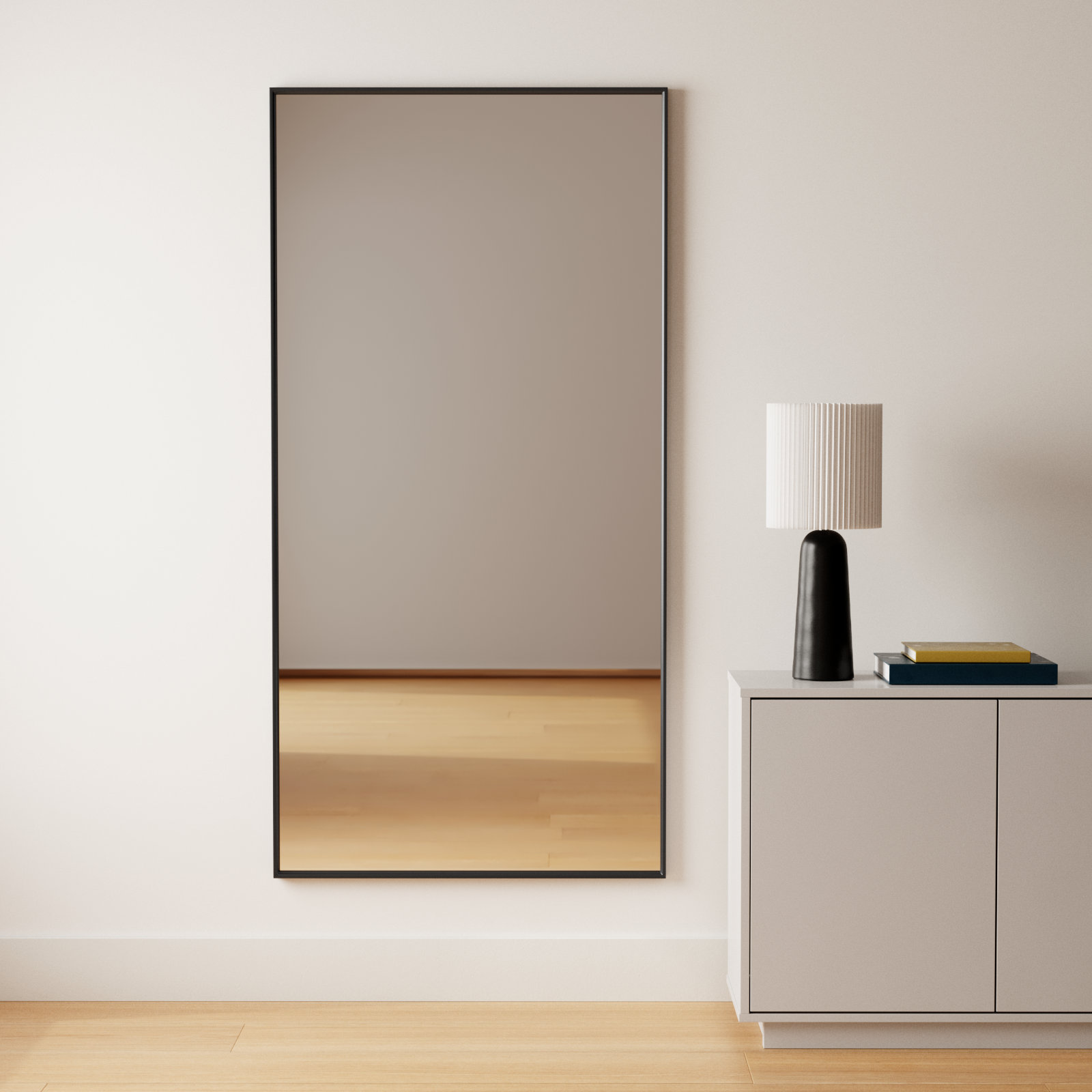 Sabine 36" Accent Mirror, 72" x 36", Black