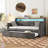 Upholstered Daybed With Trundle And Charging Station-274180008