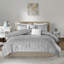 Ensemble d'édredon double / grand imprimé métallique-130186796-130673600