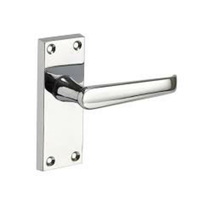  3 Pair Victorian Straight Lever Latch Handles in Polished Chrome Finish - 120mm x 40mm