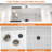 32" L x 19" W Premium White Ceramic Undermount/Drop-In Kitchen Sink Single Bowl White Fireclay Kitchen Sink Scratch-Resistant & Easy Clean