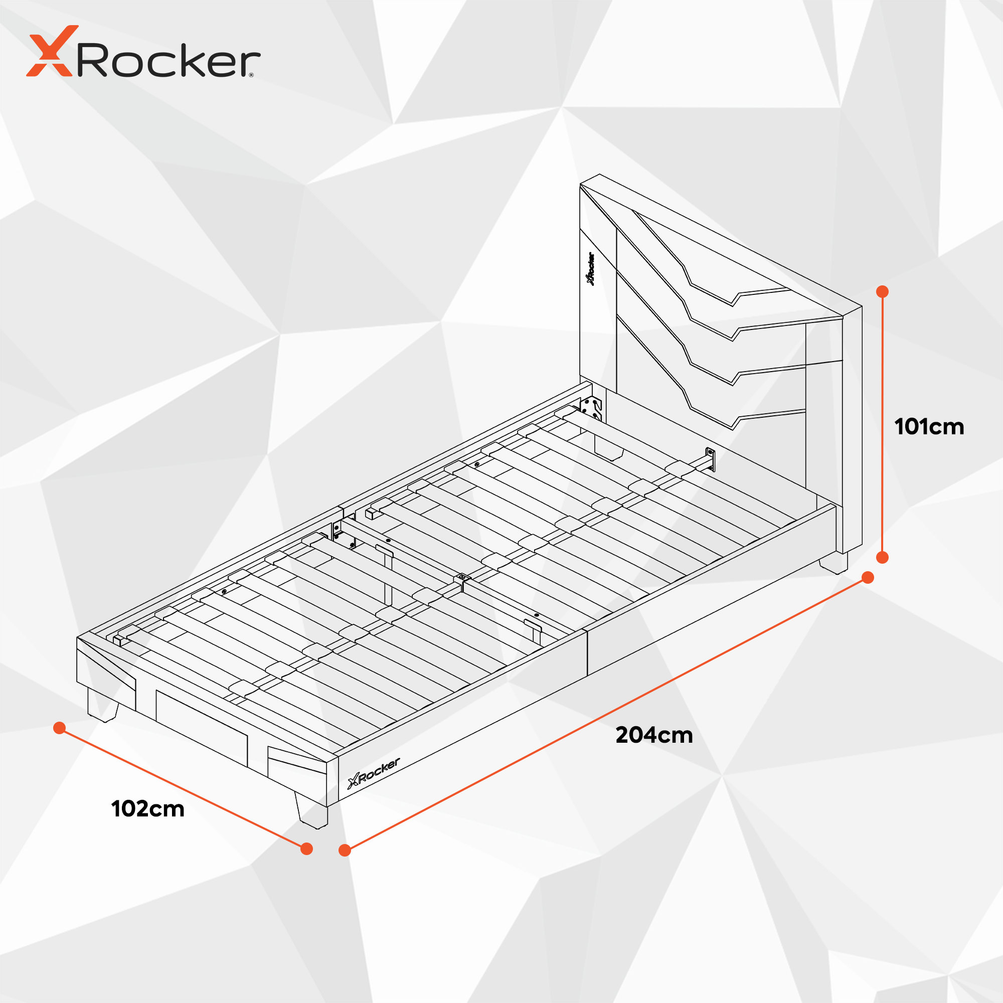 X Rocker CERBERUS Single (3') Panel Gaming Bed