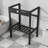 24"x16.8" Rectangular Console Bathroom Sink With Leg