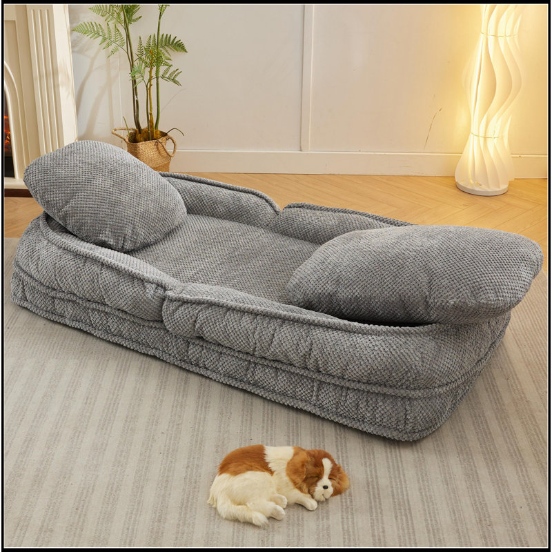 Lit pour chien humain, canapé paresseux, 5 positions réglables, asseoir, dormir, plier, costume à mettre dans la chambre à coucher, salon, conception peu encombrante