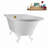 62" Streamline Clawfoot Tub,Tray,Drain, Clawfeet-101628987-102218226