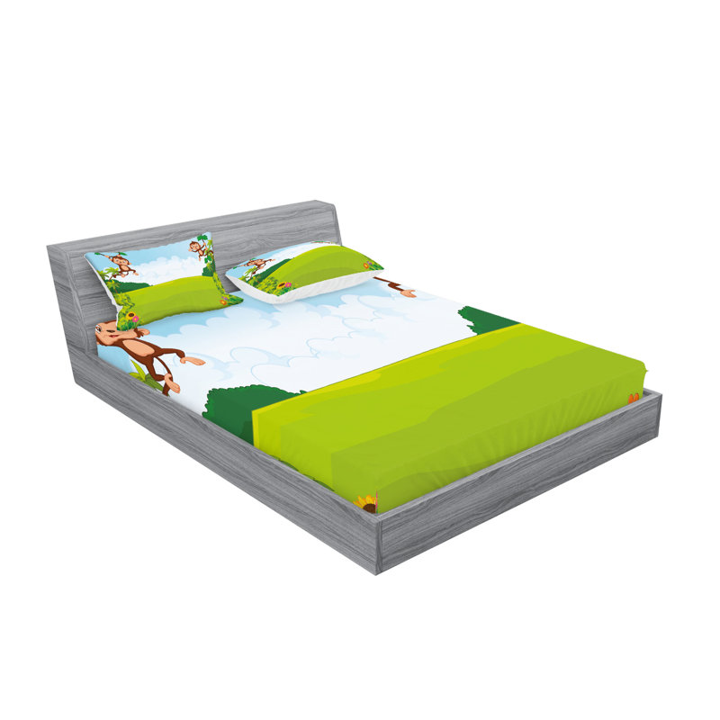 Drap-housse et coussin décoratif Ambesonne, Ensemble de draps pour très grand lit californien