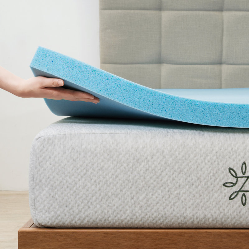 Zinus Gel Memory Foam Mattress Topper, 3", Twin XL