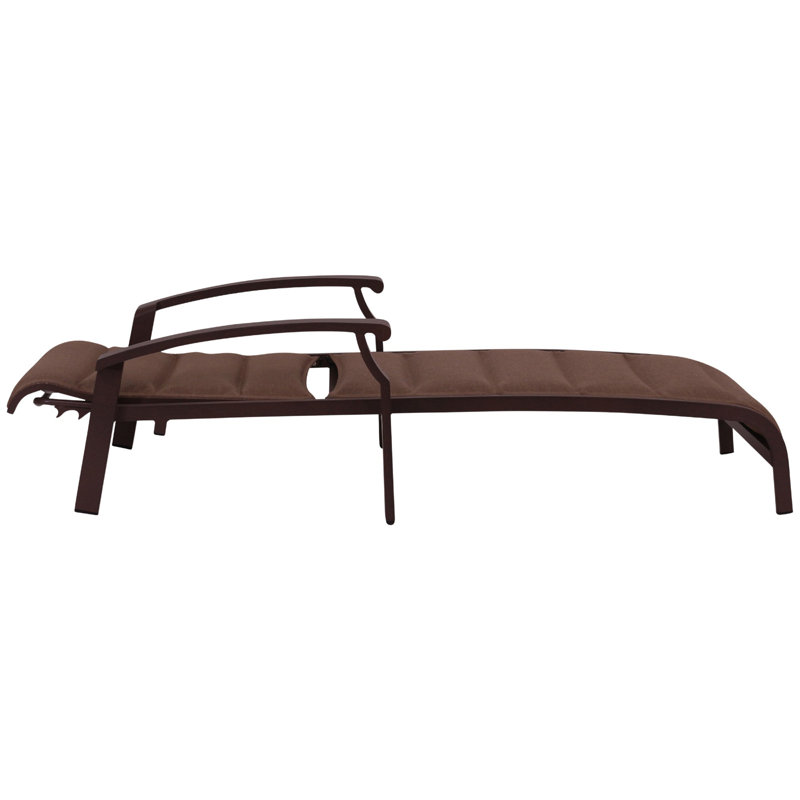 Madison 3 pc Chaise Lounge Set  Includes:  One End Table and two Padded Sling Chaise Lounges