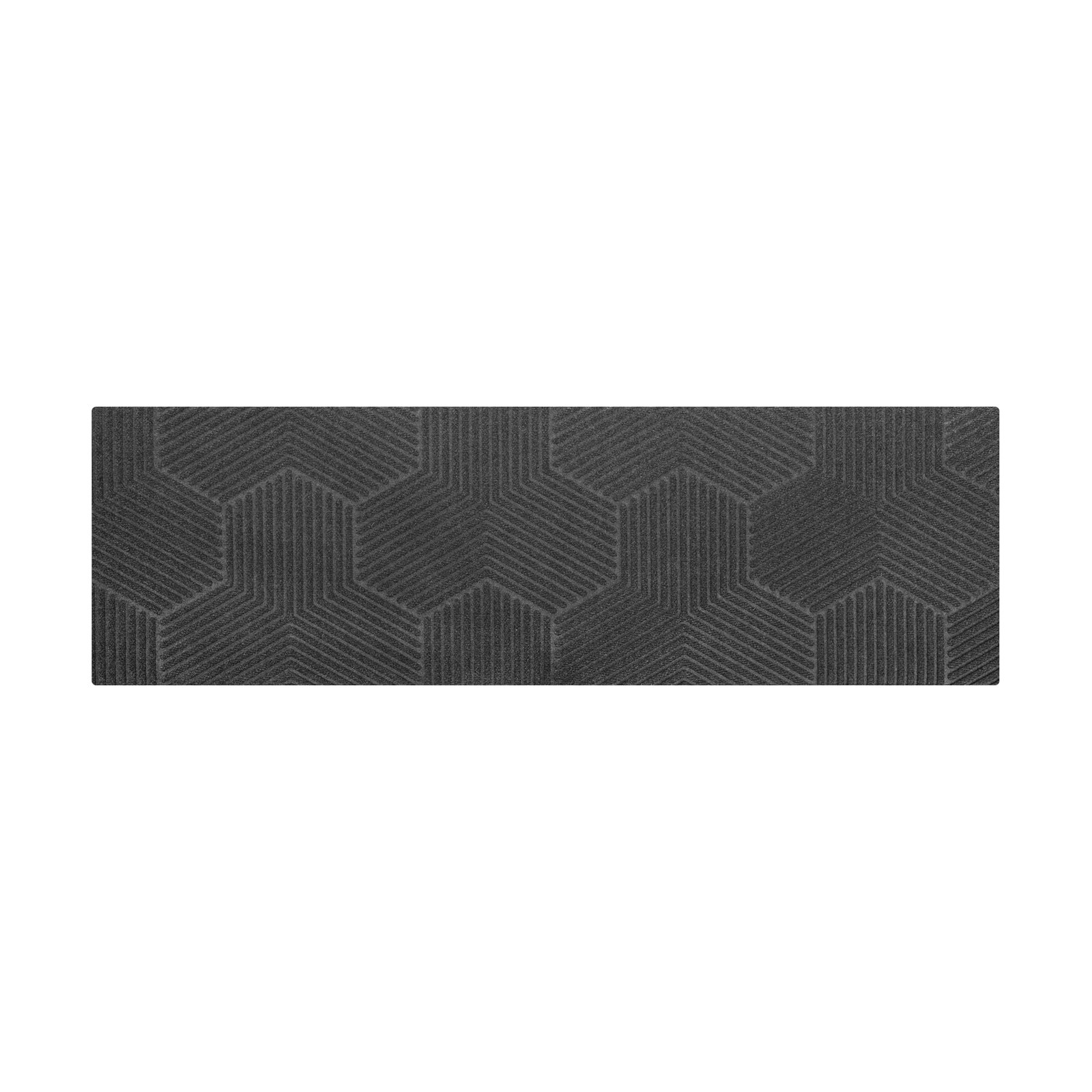 WaterHog Luxe Zephyr Non-Slip Doormat, 21.5" W x 70" L, Graphite