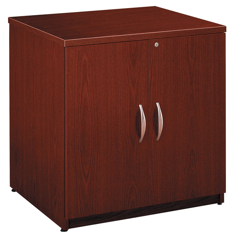 Ringold 29.5'' Wide 1 - Shelf Storage Cabinet, Mahogany