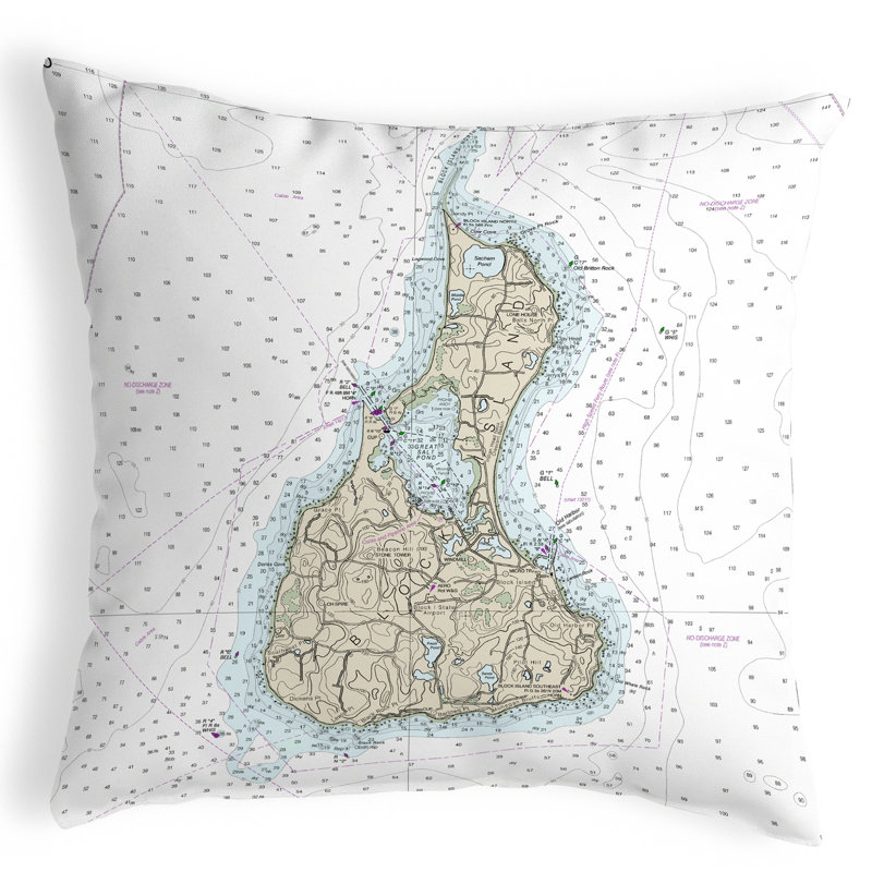 Outdoor Reversible Throw Pillow